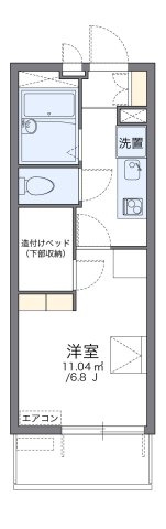 レオパレスヒルズハイネの間取り