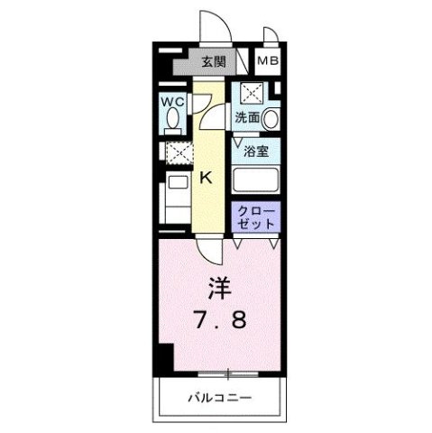 サンライズ　江平中町の間取り
