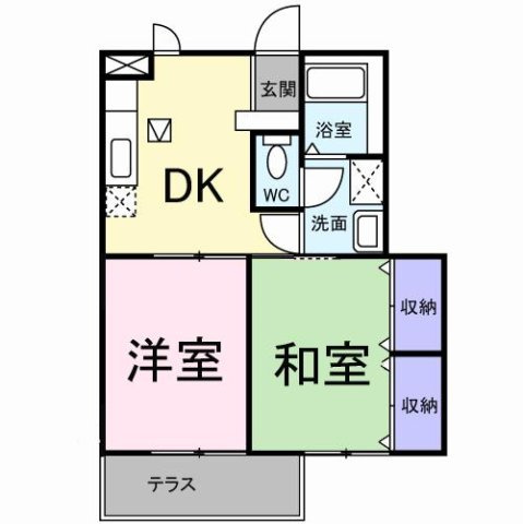 プラネッツあおき　１の間取り