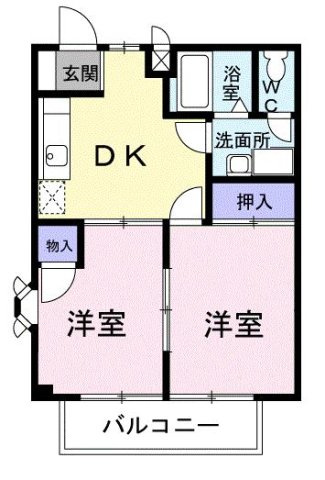 サウザンバレー　Ｂの間取り