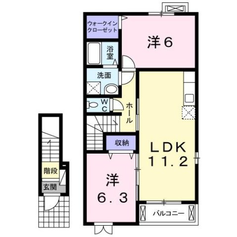 グレイスフル　Ⅲの間取り