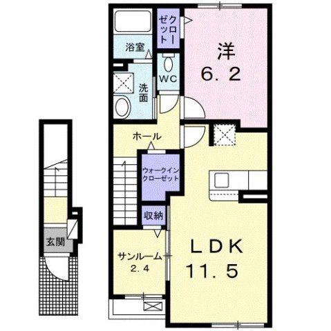 アルバ　イーストの間取り
