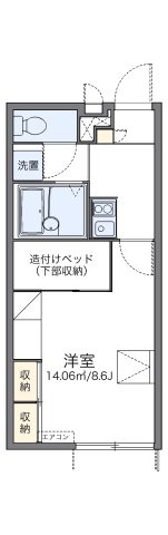 レオパレス宮崎の間取り