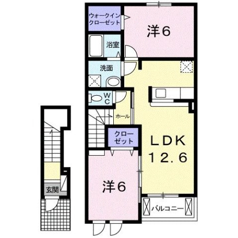 フローレンス　小原田　Ｂの間取り