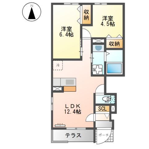 New　Villageの間取り
