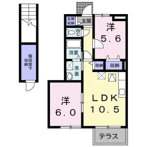 エレガントヴィラ１号館の間取り