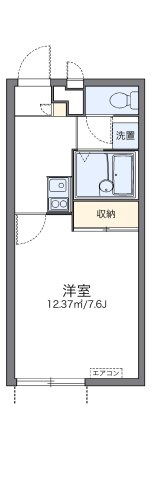 レオパレス浜川田の間取り
