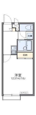 レオパレスリバーサイド下北の間取り
