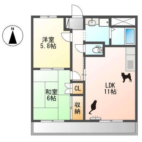 アーバンＴの間取り