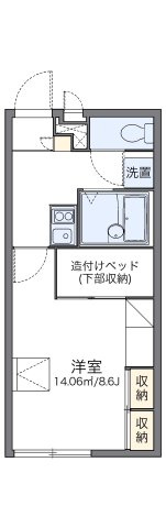 レオパレスパルｍｉｍｉの間取り
