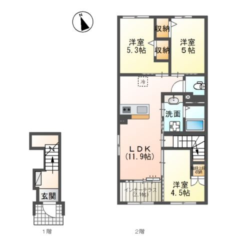 Ｓｅｒｅｎｏ　（セレーノ）の間取り