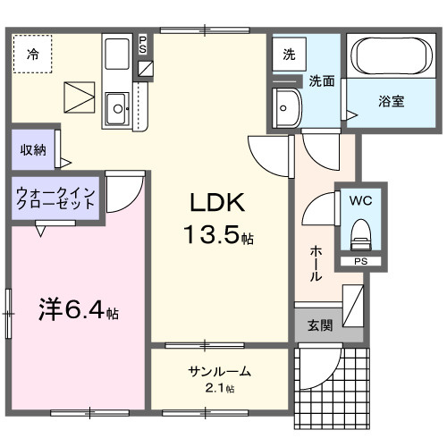 カームタイム　Ⅰの間取り