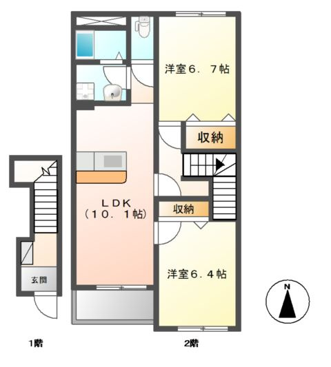 ボヌールの間取り