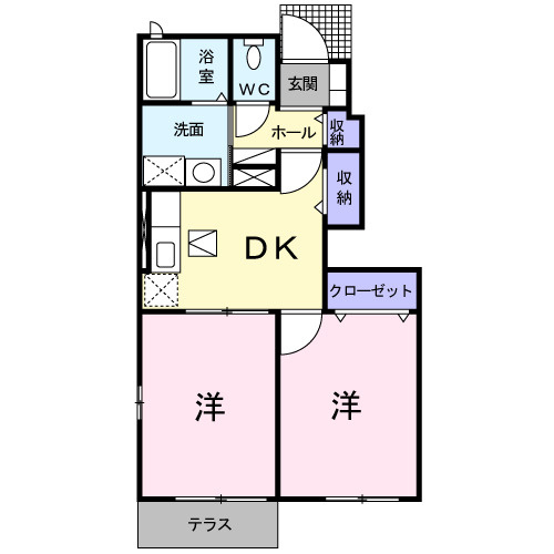 カルム　メゾン　Ⅱの間取り