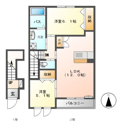 ル　ソレイユの間取り