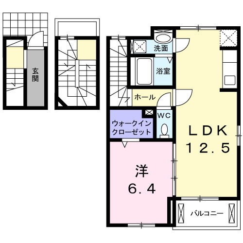 エテルノ　宮　Ｂの間取り
