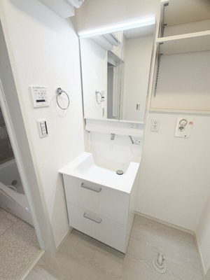 朝の支度も楽々♪シャワー付き洗面台
