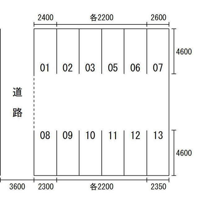 岐阜市長良大路１丁目の駐車場の間取り