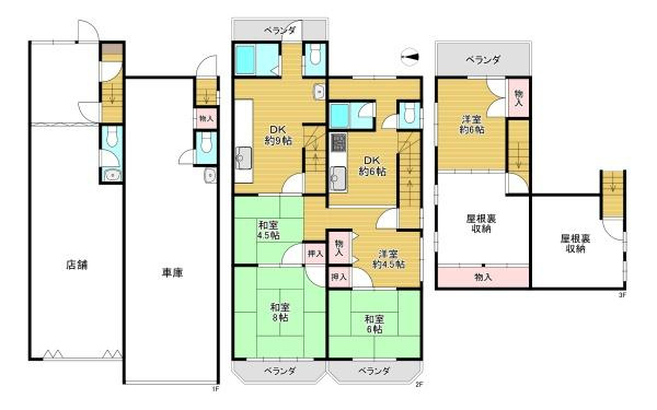 【間取り】 | 門真市島頭4丁目　オーナーチェンジ物件♪