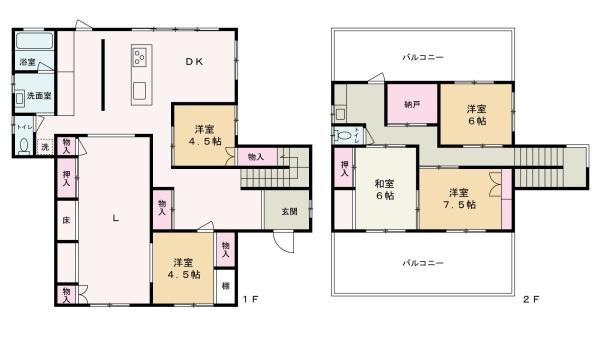 貴志川町井ノ口　中古戸建の間取り