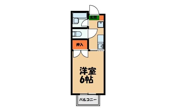 【間取り】 | コーポK・K