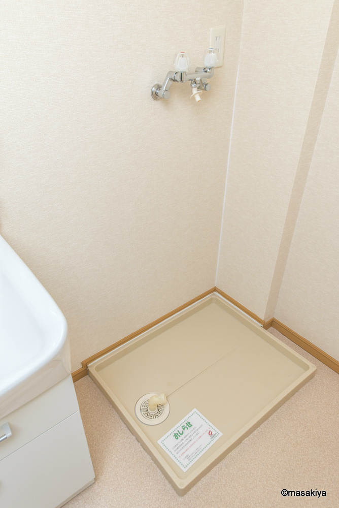 カーサグランデの洗面所|室内洗濯機置き場