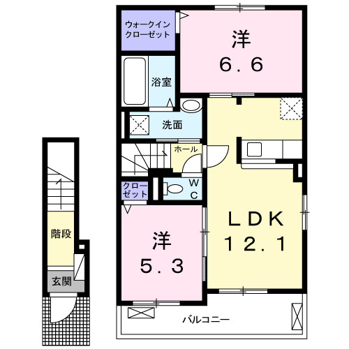 【間取り】 | シャトル　Ａ