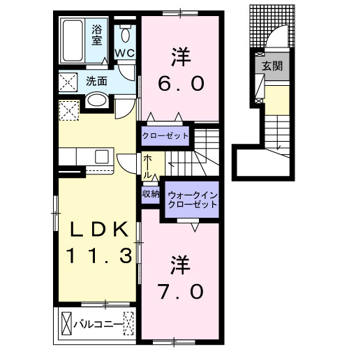 【間取り】 | グリーンズいの　Ⅱ