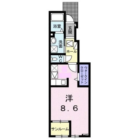 プルメリア　Ｂの間取り