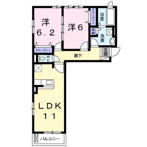 チャク壱番館の間取り