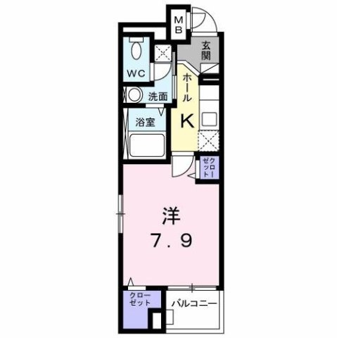 グランツ堀田の間取り