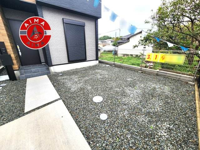 福津市花見の里3丁目第5-2棟（2号棟）の庭|お庭で自由な時間を過ごせます。
