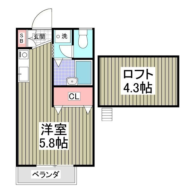 フロンティアⅠＣ棟の間取り
