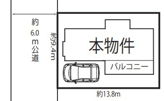 入間市上藤沢　中古戸建の区画図