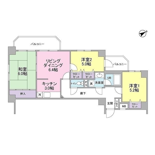 サンライズ品川の間取り
