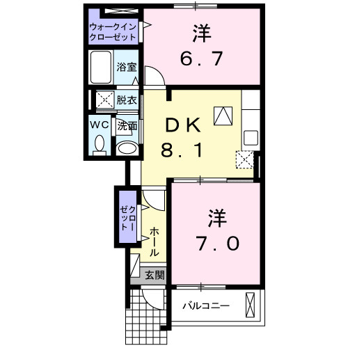 グリーンヴィレッジⅡの間取り