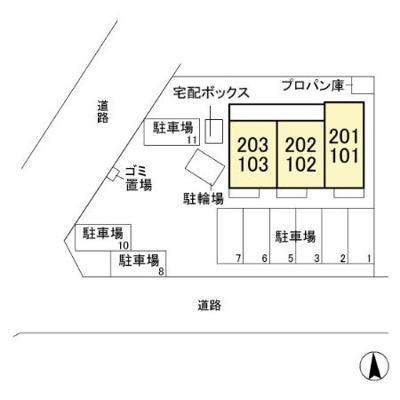【区画図】 | フォンテーヌ A