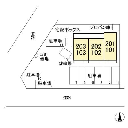 【区画図】 | フォンテーヌ A