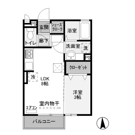 【間取り】 | フォンテーヌ A