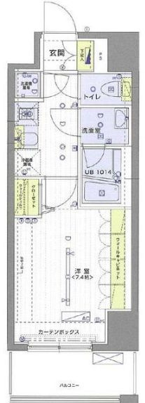 フュージョナル両国TREの間取り