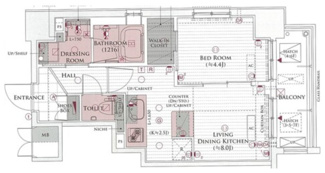 【間取り】 | エステムプラザ名古屋D.C.2027