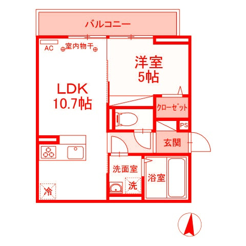 大和市深見台４丁目のアパートの間取り