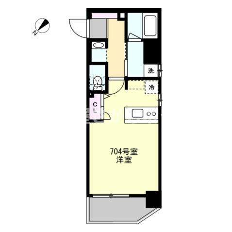 T&F KANNAI BLDG【おとり物件なし】#学生・社会人にオススメ！初期費用分割払いOK！の間取り