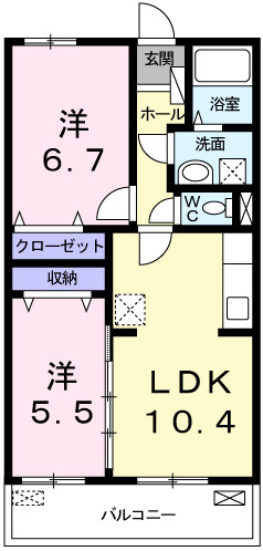 【間取り】 | フィオーレＨ＆Ｋ