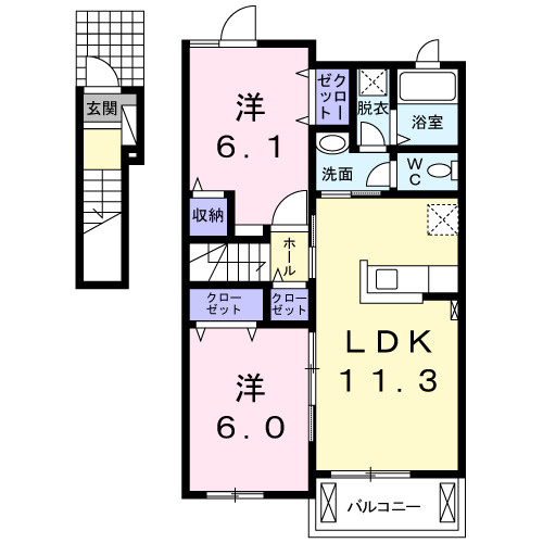 フィオーレＳＫの間取り
