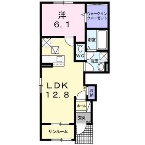 エムズアドバンスＢの間取り