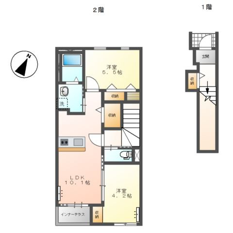 【間取り】 | 仮）羽生市南4丁目スターテラスⅡ（南棟）