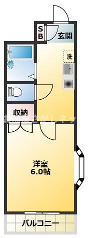 グランカーサ伊藤【おとり物件なし】#学生・社会人にオススメ！初期費用分割払いOK！の間取り