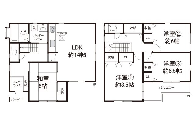 岸和田市下池田町2丁目の間取り|リフォームプランの詳細はお問合せください。