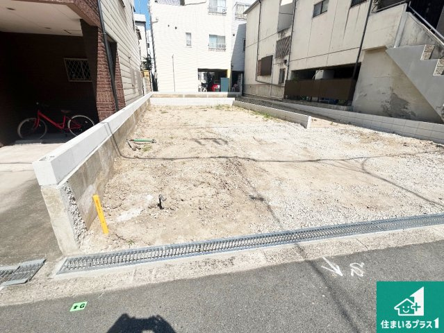 大阪市住吉区墨江　第1期　新築一戸建ての外観|周辺は落ち着いた街並みの住宅地！子育てがしやすい住環境です！まだ未完成ですが、現地でしかわからない事もございます。是非一度ご覧ください。